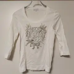 モガ MOGA 七分袖Tシャツ カットソー リボン