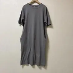 無印良品　シャツワンピース　ロングワンピース