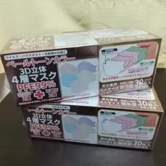 不織布マスク3D立体4層マスク30枚入り✕2セット