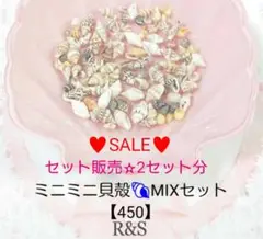【450】❄セット販売★2セット分❄ミニミニ貝殻♥MIXセット　約100個