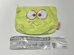 サンリオ　ふわふわFACE台形ポーチ　けろけろけろっぴ
