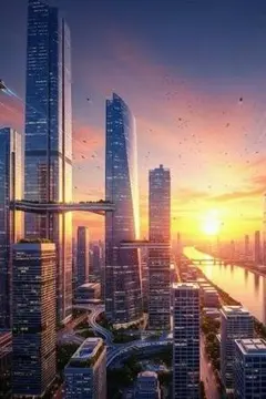 【AI作成】近未来的な都市景観