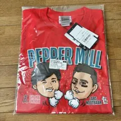 大谷翔平 ヌートバー ペッパーミルTシャツ RED Mサイズ