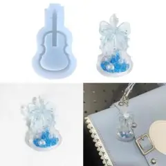 #0121シリコンモールド　バイオリン　楽器　音楽　シャカ　シェイカー　レジン