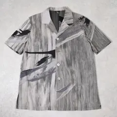 初期 00s archive bajra 芸術 ペイントアート 柄シャツ 開襟