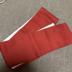 重ね衿 重ね襟 伊達襟 濃い赤 花柄?ピン付き