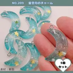 NO.209 月のチャーム 5個セット♡