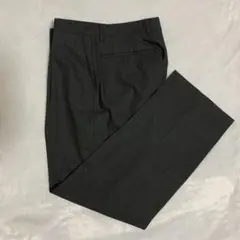 スラックス　ダークグレー　ウォッシャブル　ビジネス