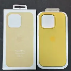 サングロー　山吹　黄色　iPhone14Proシリコーン 純正　Apple