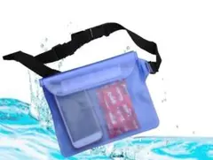 防水ウエストポーチ オレンジ 全7色 PVC素材 アウトドア 釣り トレッキング