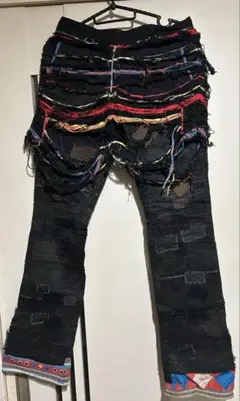 Yahoo!オークション - 2003ss undercover SCAB PATCHWORK PANTS