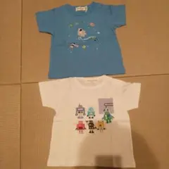 moo non non 男の子Tシャツ二枚組90㎝