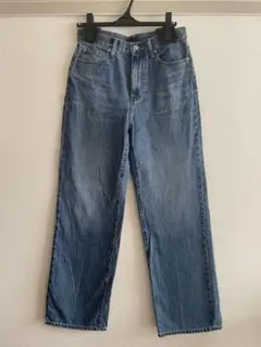 UNIQLO ワイドストレートジーンズ　25