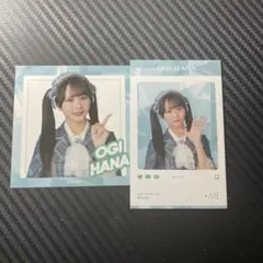 ≠meくじ E賞 尾木波菜 SNS風ビジュアルカード&ステッカーセット