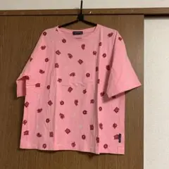 前　全面プリントピンク Tシャツ店舗サイズ3