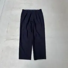 90s vintage ネイビー　2タック　サマースラックス　パンツ　メンズ