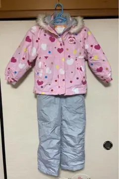 【120cm】スキーウェアと帽子、ゴーグル、手袋の3点セット付