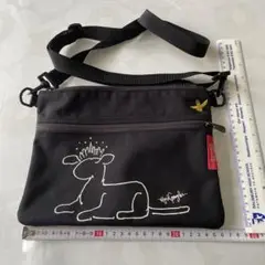 Manhattan Portage サコッシュバッグ 犬イラスト付き ブラック
