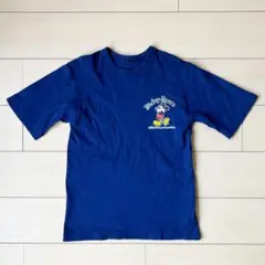 美品　80s ヴィンテージ　ミッキーマウス　Tシャツ レトロ　M ネイビー