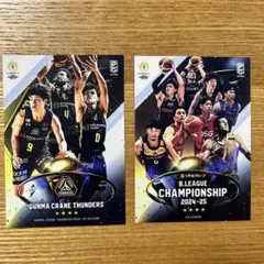 群馬クレインサンダーズ　チャンピオンシップ　ステッカー　2枚　Bリーグ　くじプラ