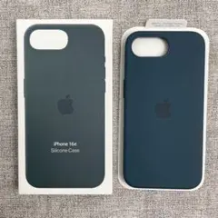 「新品未使用」iPhone 16e シリコンケース ダークグリーン