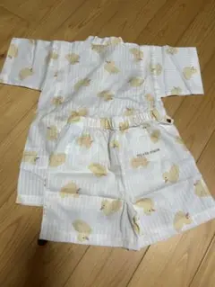 新品　ジェラードピケ　甚平　ひよこ2〜3歳