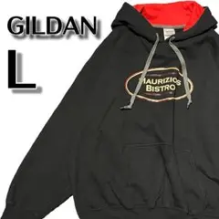 【453】GILDAN ギルダン　ゆるダボ　フード付きパーカー　黒　オーバー