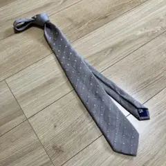 【新品未使用】Franco spada グレー ドットパターン ネクタイ