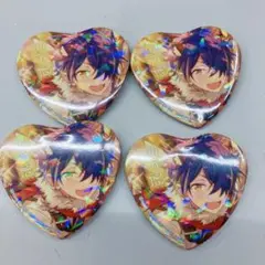 とるパカ　ハート缶バッジ　仙石忍　4個セット
