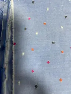 刺繍ネップ生地