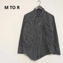 M TO R ムウトアール ストライプ柄 長袖 シャツ 38