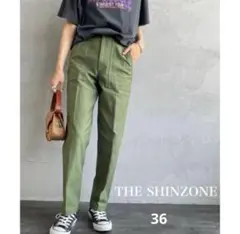 THE SHINZONE BAKER PANTS ベイカーパンツ 36 カーキ緑