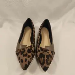 レオパード柄 フラットシューズ