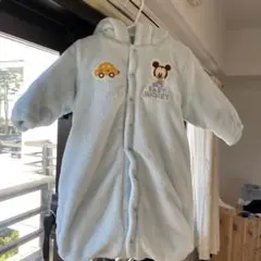 ミッキー おくるみ 厚手 防寒着 未使用