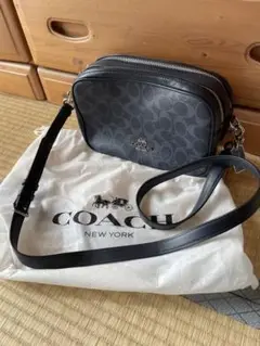 【最終価格】【新品】COACH コーチ ネイビーシグネチャ ショルダーバッグ