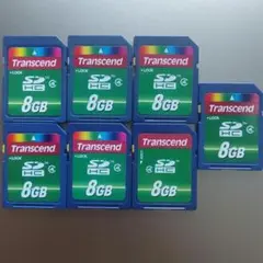 Transcend SDHC 8GB メモリーカード 7個セット★