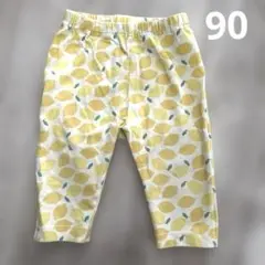UNIQLO レギンス　7分丈　レモン　イエロー