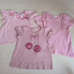 ピンクTシャツ3枚セット