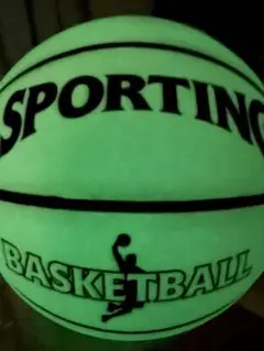蓄光 バスケットボール 7号球屋外 屋内 練習試合用 夜間発光 SPORTING