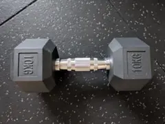 ヘックスダンベル 六角ダンベル 10kg ラバー