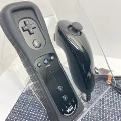 【フルメンテナンス】Wii WiiU リモコンプラス ヌンチャク ブラック a