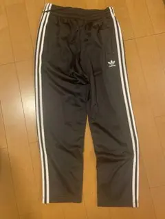 adidas ストライプジャージパンツ Lサイズ ブラック