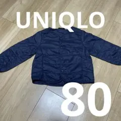 UNIQLO 薄アウター　紺色　80