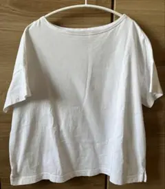 ホワイト コットン 半袖Tシャツ