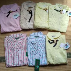 昭和レトロ　ブラウス　ピンタック　襟元レース　フリル　イトキン　古着