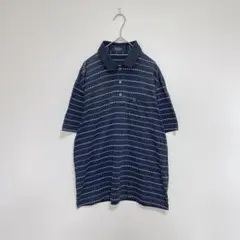 GIANNI VALENTINO♡メンズ 半袖ポロシャツ ボーダー M