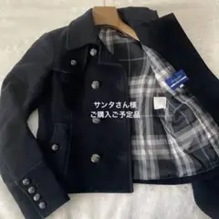 Burberry blue label ベロアダブルジャケット(XS-S)