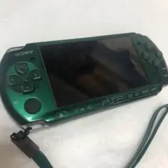 ■【極美品】SONY PSP3000 グリーン モンハン3rd付き