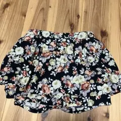 キュロットスカート　M 花柄