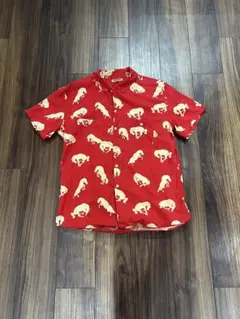 Levi's Made & Crafted 半袖シャツ 赤 ポニー柄